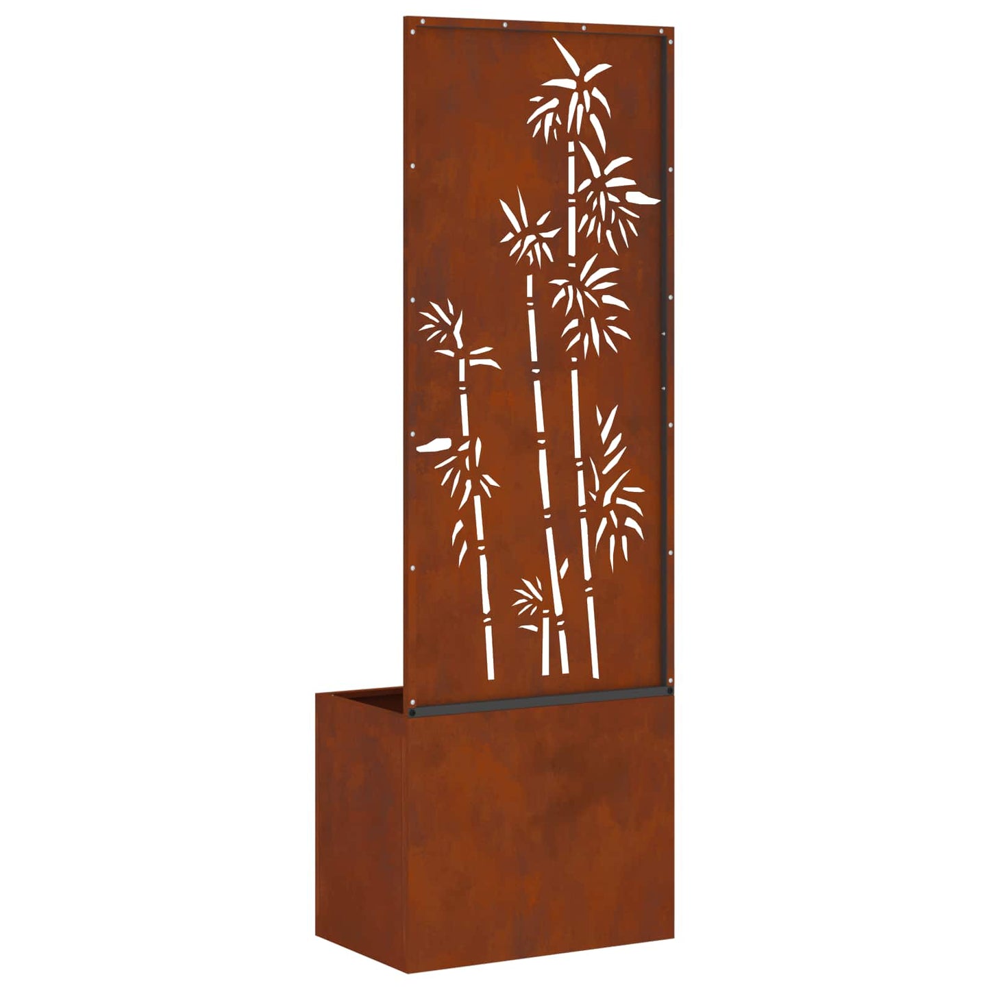 Garden Privacy Screen Floral Rusty 50 x 150 cm Weathering steel