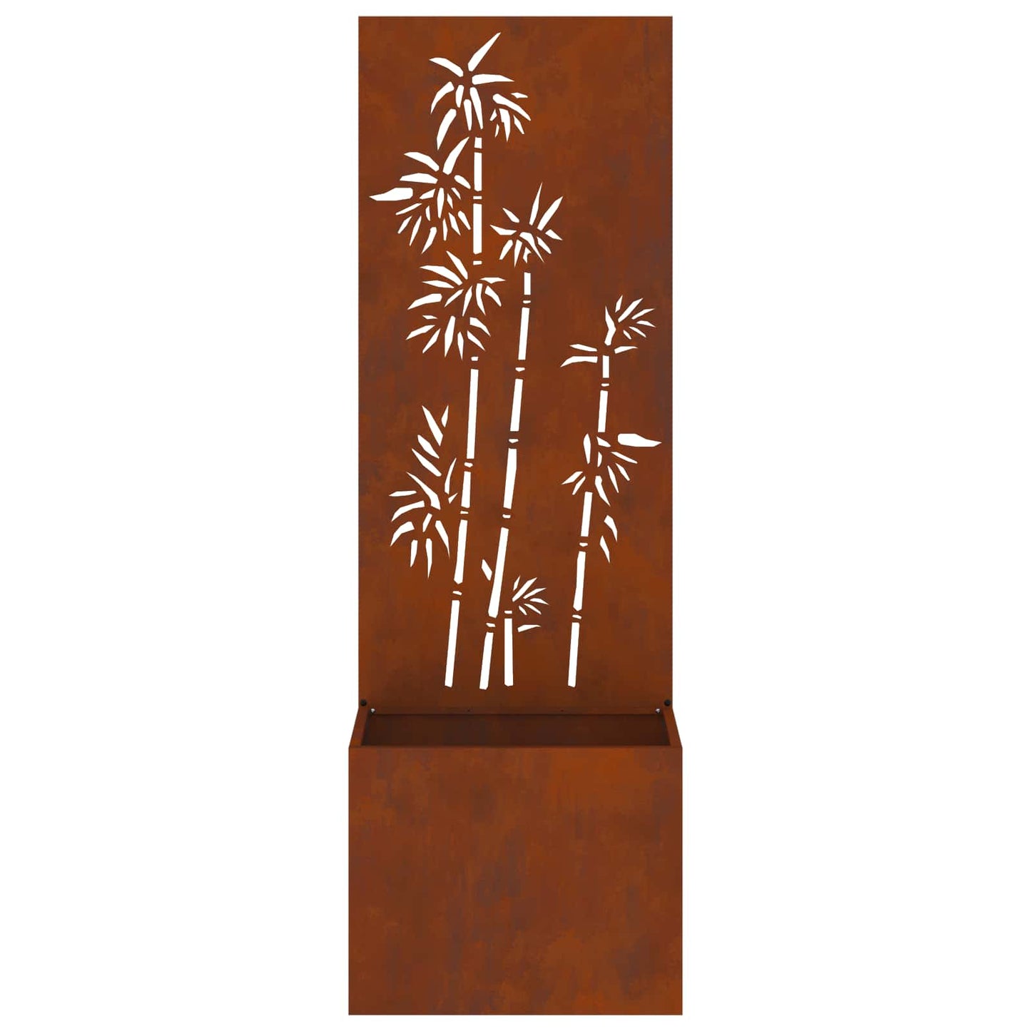 Garden Privacy Screen Floral Rusty 50 x 150 cm Weathering steel