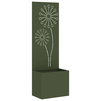 Garden Privacy Screen Olive green 50 x 150 cm Cold-rolled steel