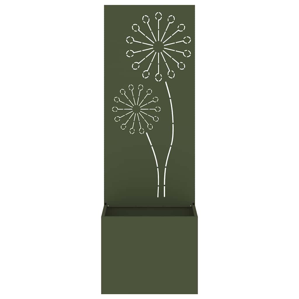 Garden Privacy Screen Olive green 50 x 150 cm Cold-rolled steel