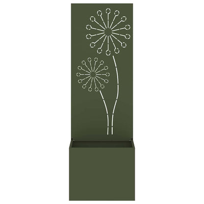 Garden Privacy Screen Olive green 50 x 150 cm Cold-rolled steel