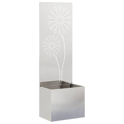 Garden Privacy Screen Sliver 50 x 150 cm Stainless steel