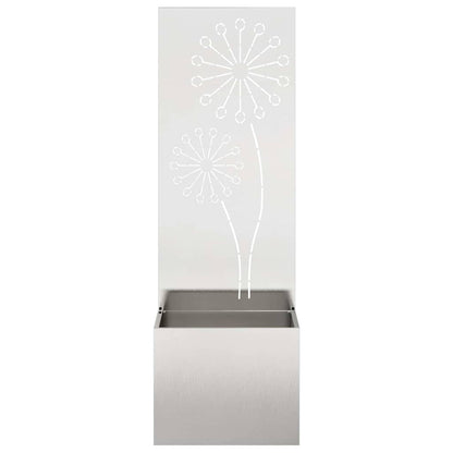 Garden Privacy Screen Sliver 50 x 150 cm Stainless steel