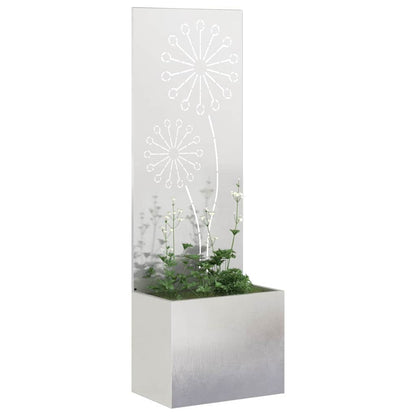 Garden Privacy Screen Sliver 50 x 150 cm Stainless steel