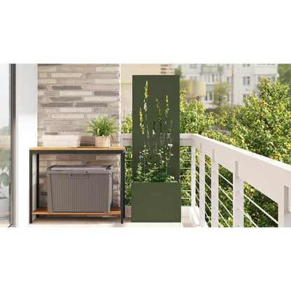 Garden Privacy Screen Olive green 50 x 150 cm Cold-rolled steel