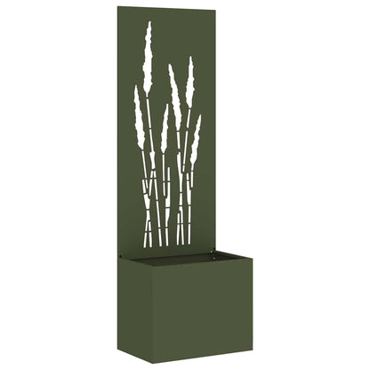 Garden Privacy Screen Olive green 50 x 150 cm Cold-rolled steel