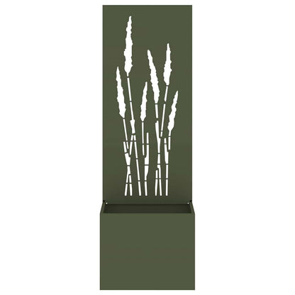 Garden Privacy Screen Olive green 50 x 150 cm Cold-rolled steel