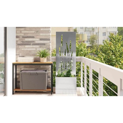 Garden Privacy Screen Sliver 50 x 150 cm Stainless steel