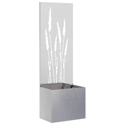 Garden Privacy Screen Sliver 50 x 150 cm Stainless steel