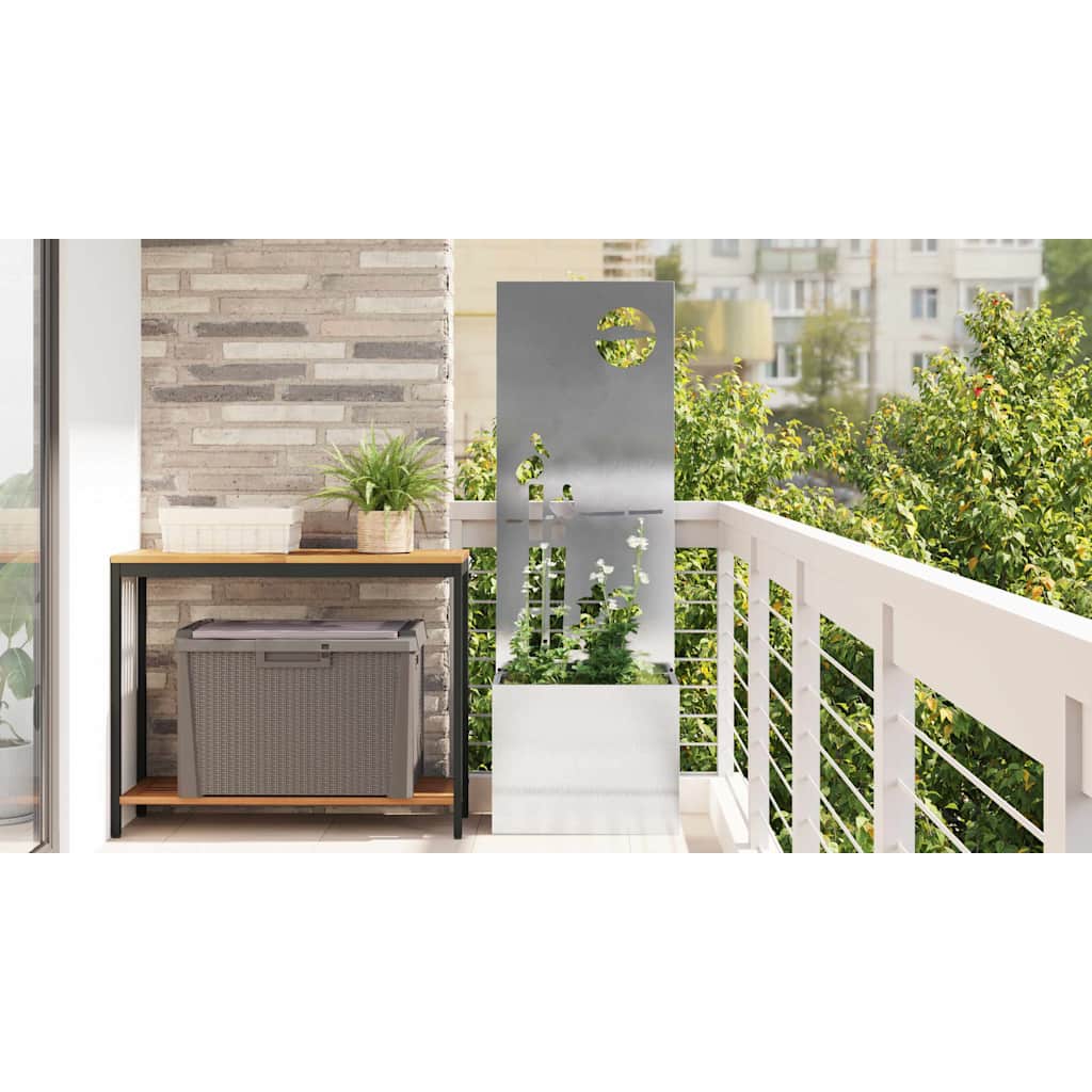 Garden Privacy Screen Sliver 50 x 150 cm Stainless steel