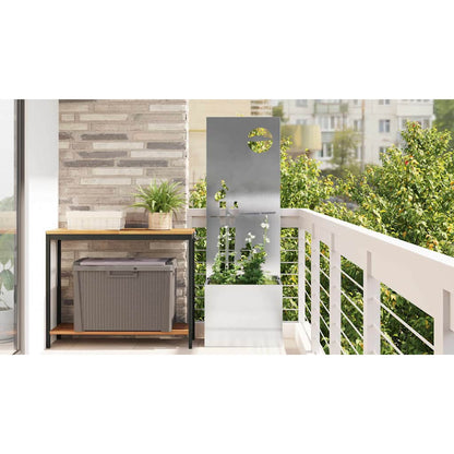 Garden Privacy Screen Sliver 50 x 150 cm Stainless steel