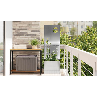 Garden Privacy Screen Silver 50 x 32 x 150 cm Galvanised steel