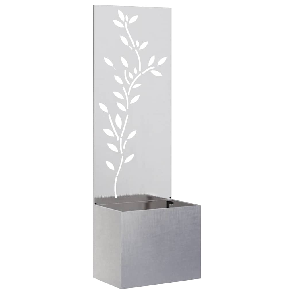 Garden Privacy Screen Sliver 50 x 32 x 150 cm Stainless steel