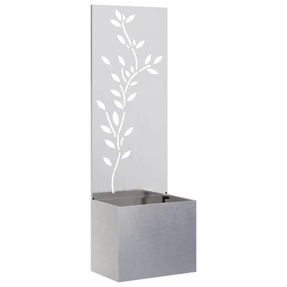 Garden Privacy Screen Sliver 50 x 32 x 150 cm Stainless steel