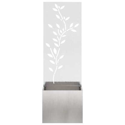 Garden Privacy Screen Sliver 50 x 32 x 150 cm Stainless steel