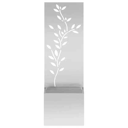 Garden Privacy Screen Silver 50 x 32 x 150 cm Galvanised steel