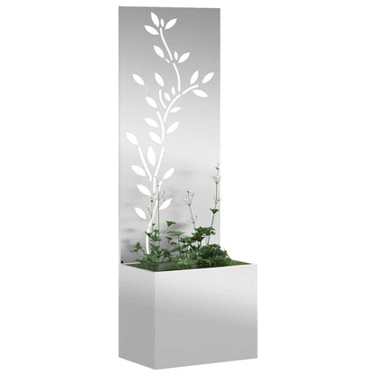 Garden Privacy Screen Silver 50 x 32 x 150 cm Galvanised steel