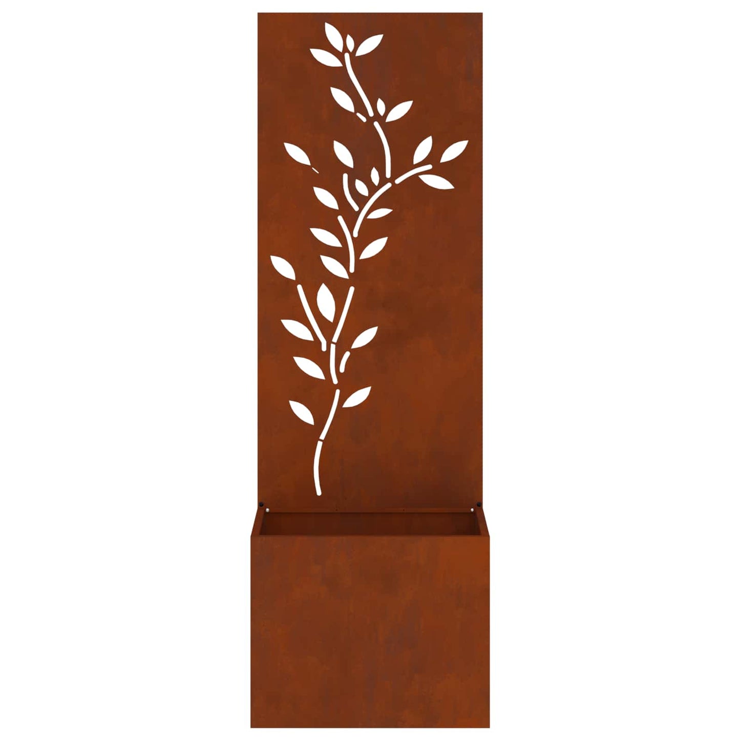 Garden Privacy Screen Floral Rusty 50 x 140 cm Weathering steel