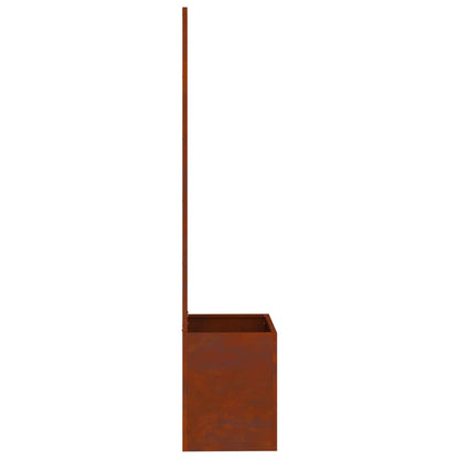 Garden Privacy Screen Floral Rusty 50 x 140 cm Weathering steel