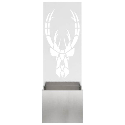 Garden Privacy Screen Sliver 50 x 150 cm Stainless steel