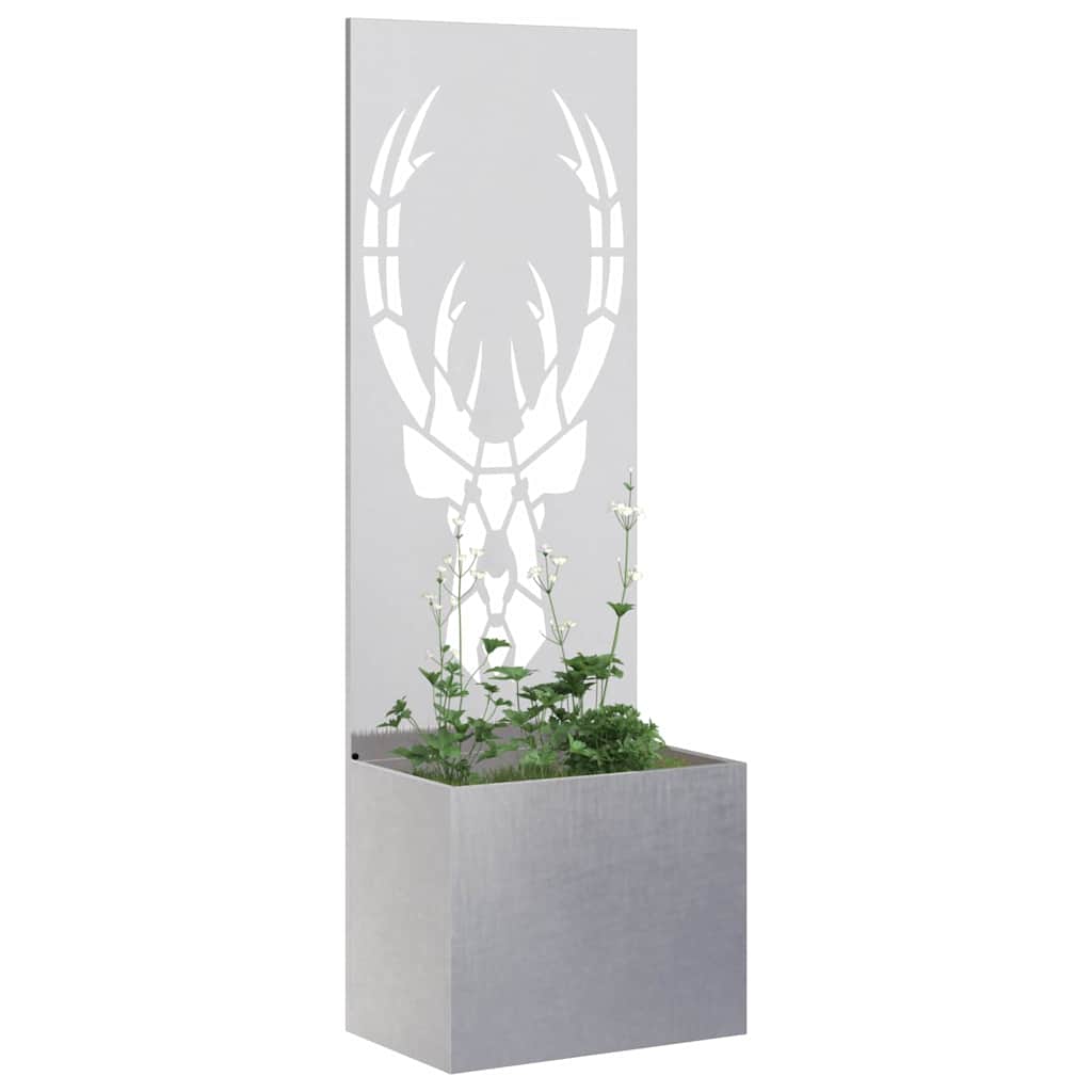 Garden Privacy Screen Sliver 50 x 150 cm Stainless steel