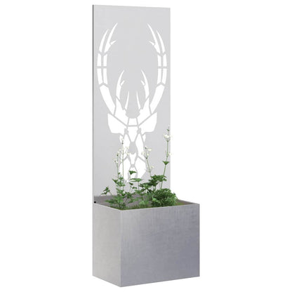 Garden Privacy Screen Sliver 50 x 150 cm Stainless steel
