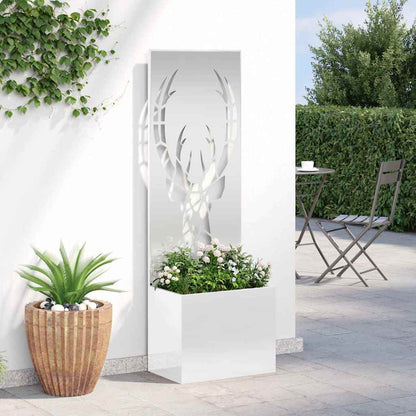 Garden Privacy Screen Silver 50 x 32 x 150 cm Galvanised steel