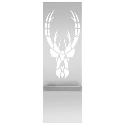 Garden Privacy Screen Silver 50 x 32 x 150 cm Galvanised steel