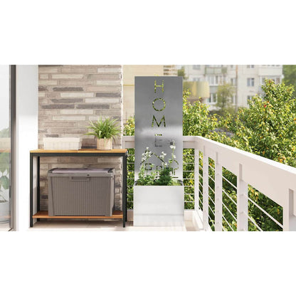 Garden Privacy Screen Sliver 50 x 150 cm Stainless steel