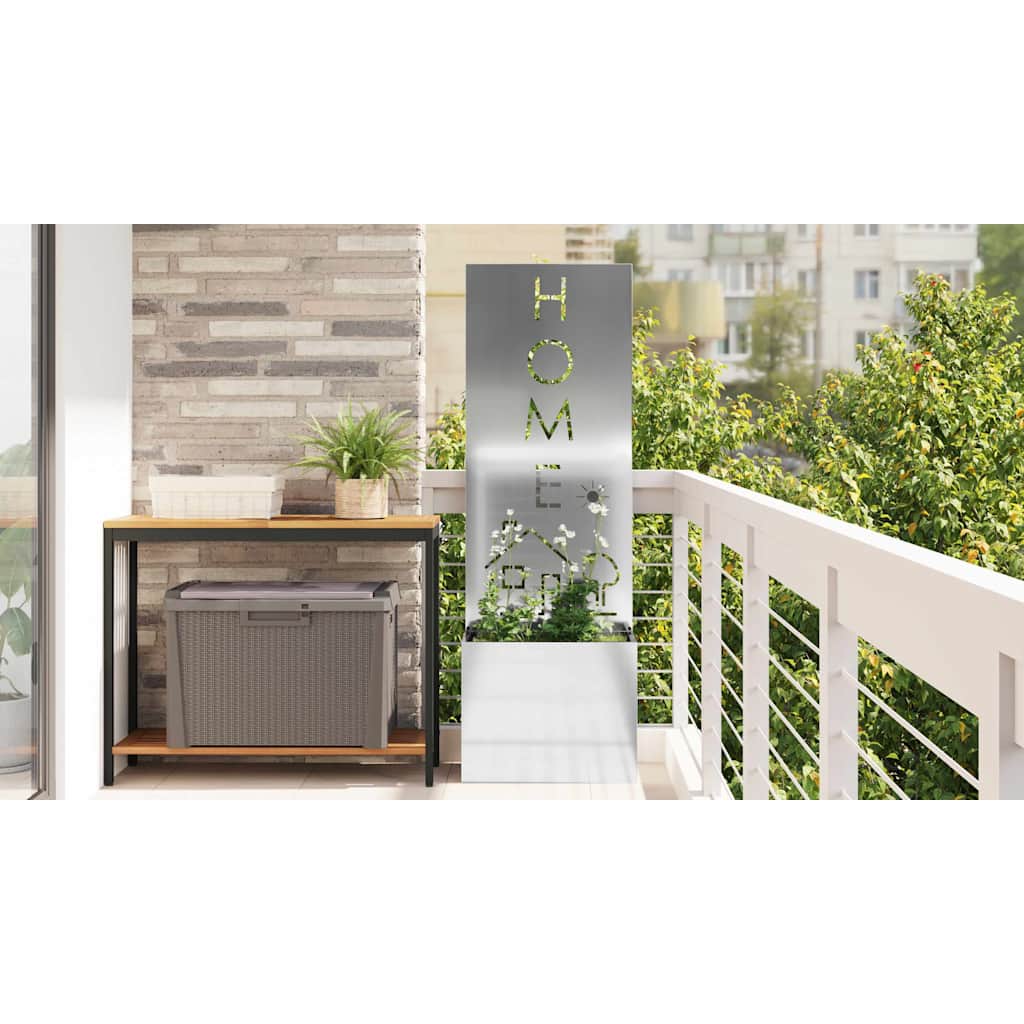 Garden Privacy Screen Silver 50 x 150 cm Galvanised steel