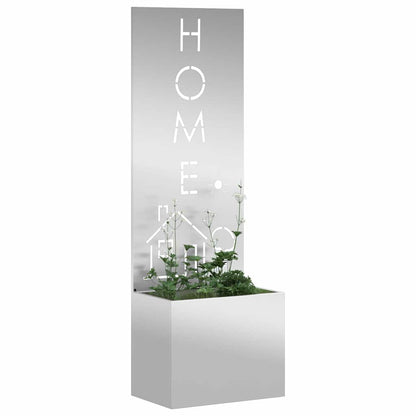 Garden Privacy Screen Silver 50 x 32 x 150 cm Galvanised steel