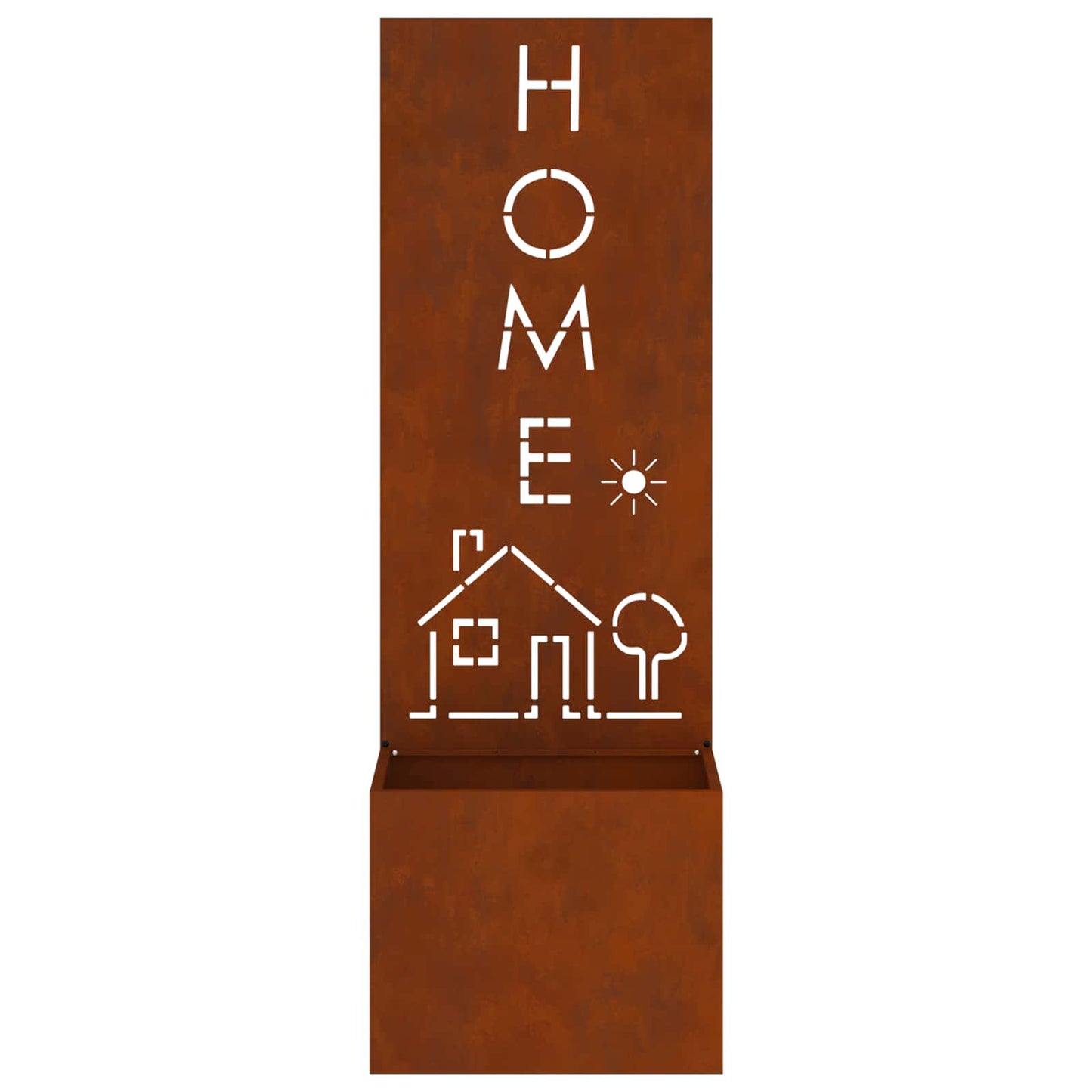 Garden Privacy Screen Rusty 50 x 150 cm Weathering steel