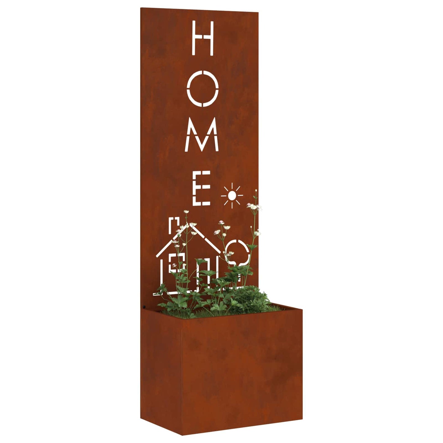 Garden Privacy Screen Rusty 50 x 150 cm Weathering steel