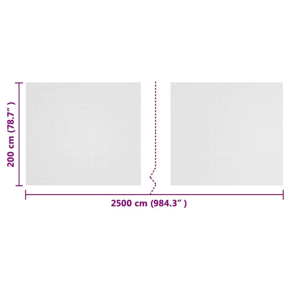 Insect Net White 2 x 25 m Polyethylene