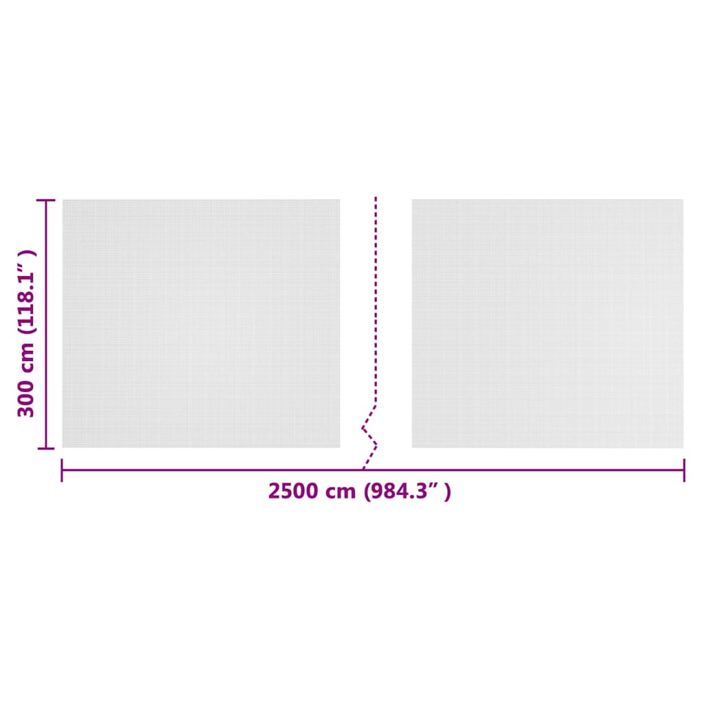 Insect Net White 3 x 25 m Polyethylene