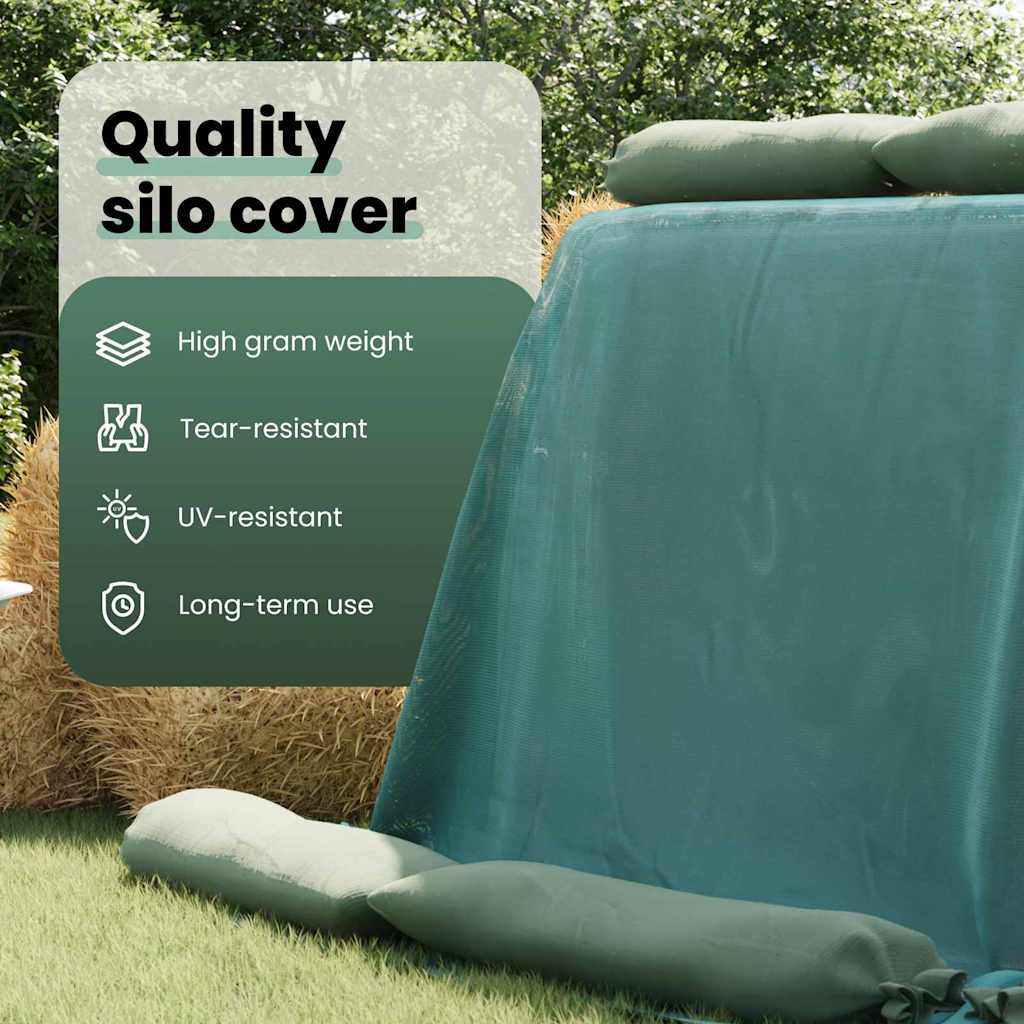 Silo Cover Green 12 x 5 m HDPE