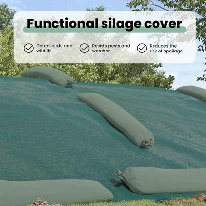Silo Cover Green 12 x 5 m HDPE