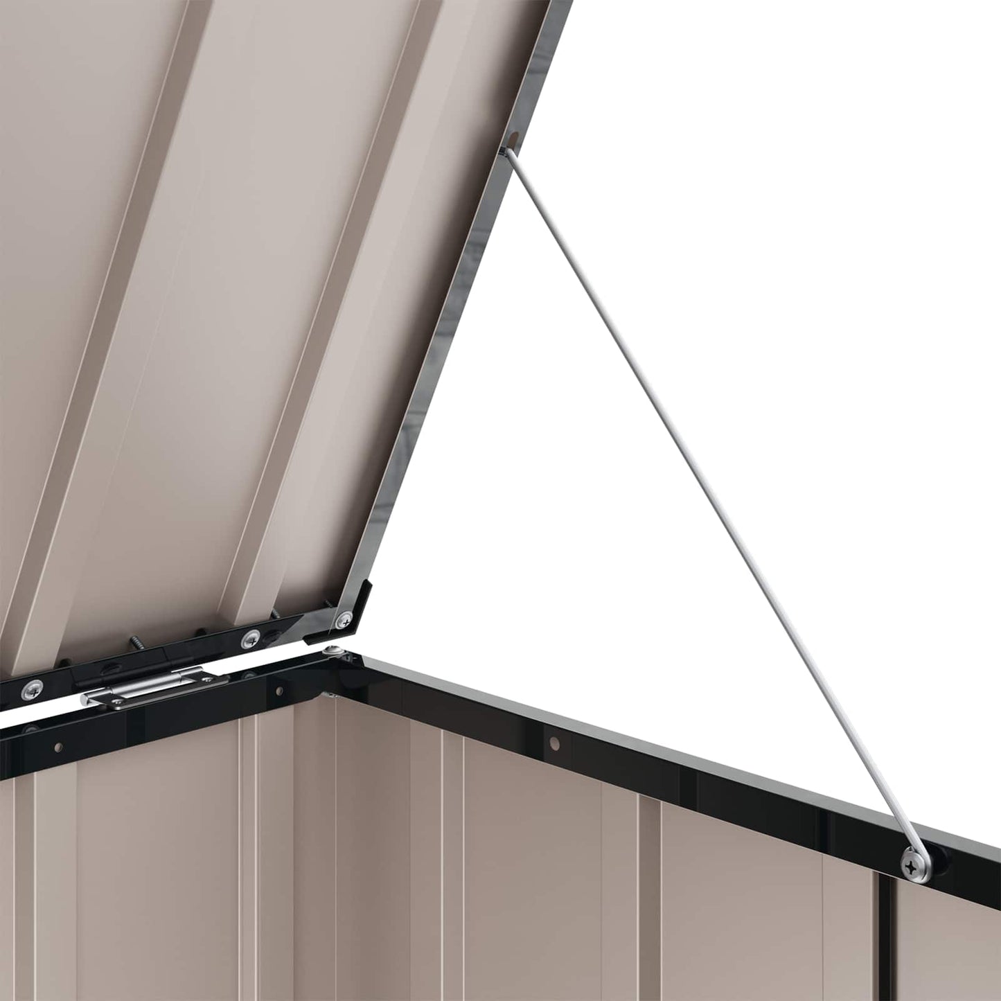 Garden Storage Box Black 101 x 56.5 x 50 cm Steel