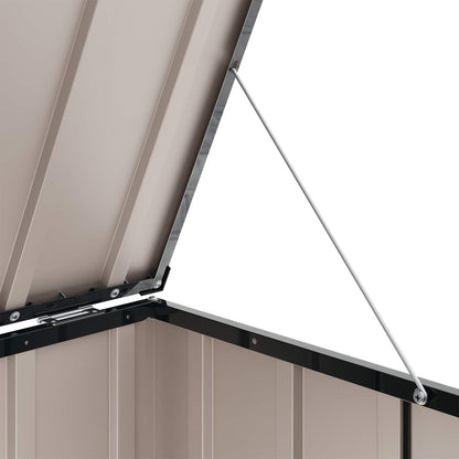 Garden Storage Box Black 101 x 56.5 x 50 cm Steel