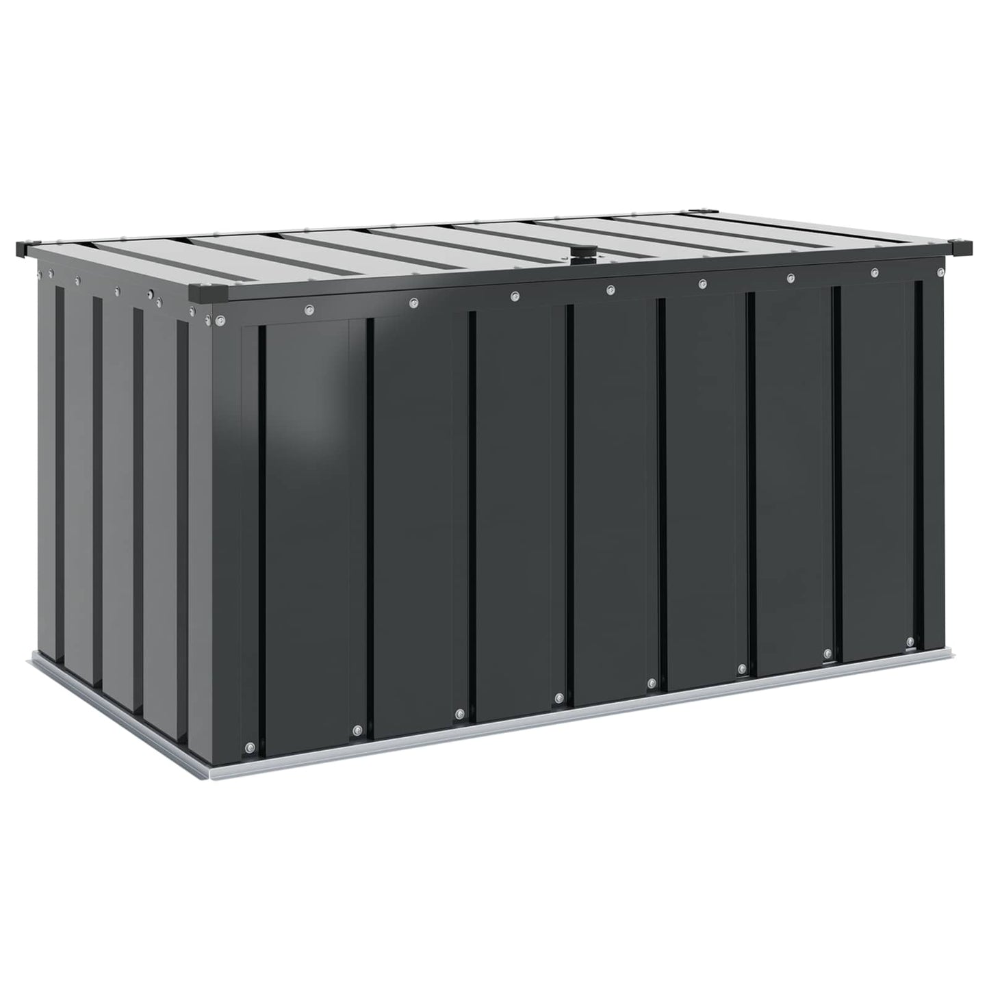Garden Storage Box Black 101 x 56.5 x 50 cm Steel