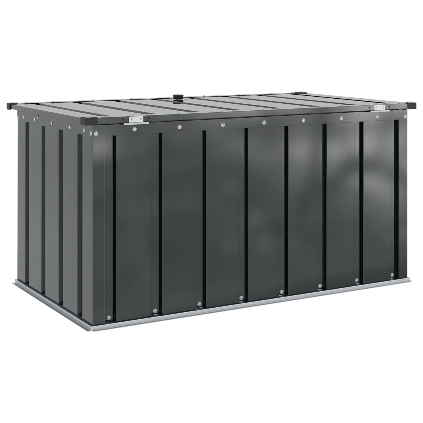 Garden Storage Box Black 101 x 56.5 x 50 cm Steel