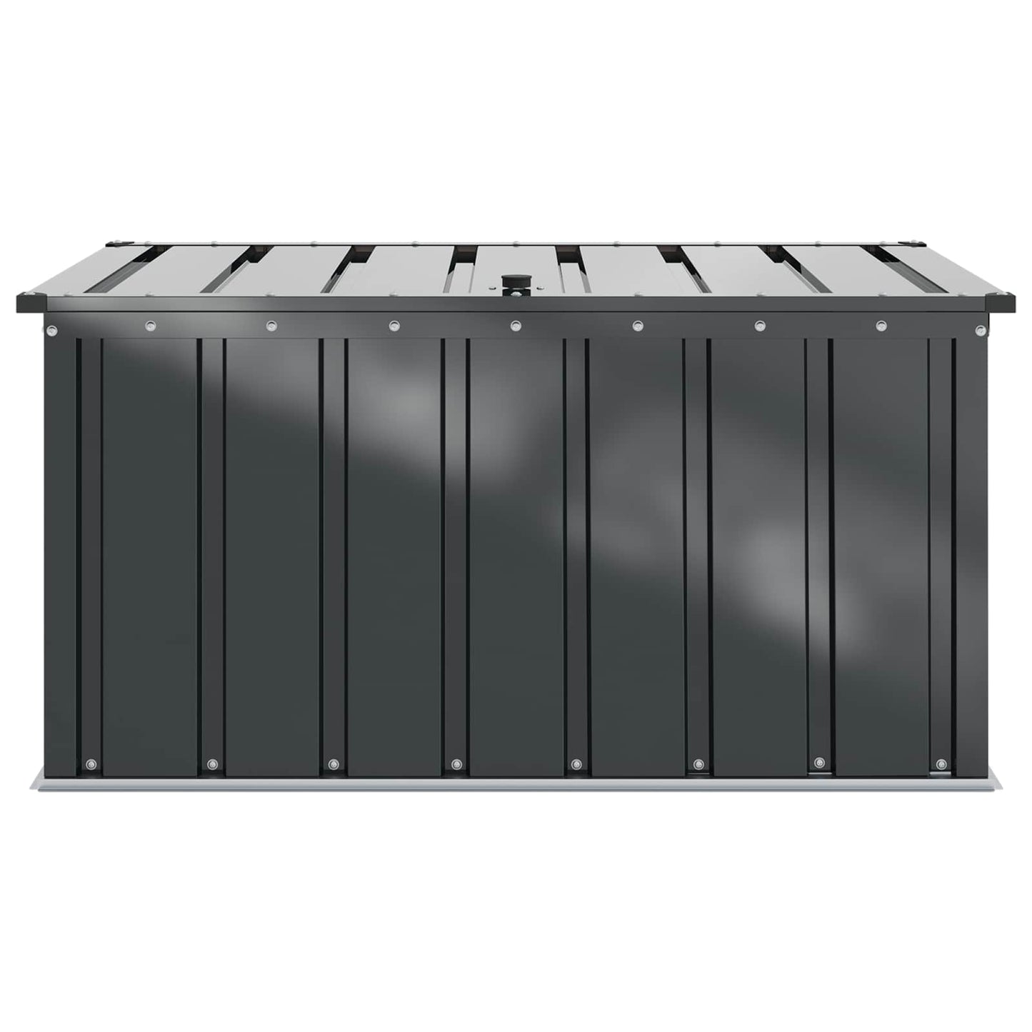 Garden Storage Box Black 101 x 56.5 x 50 cm Steel