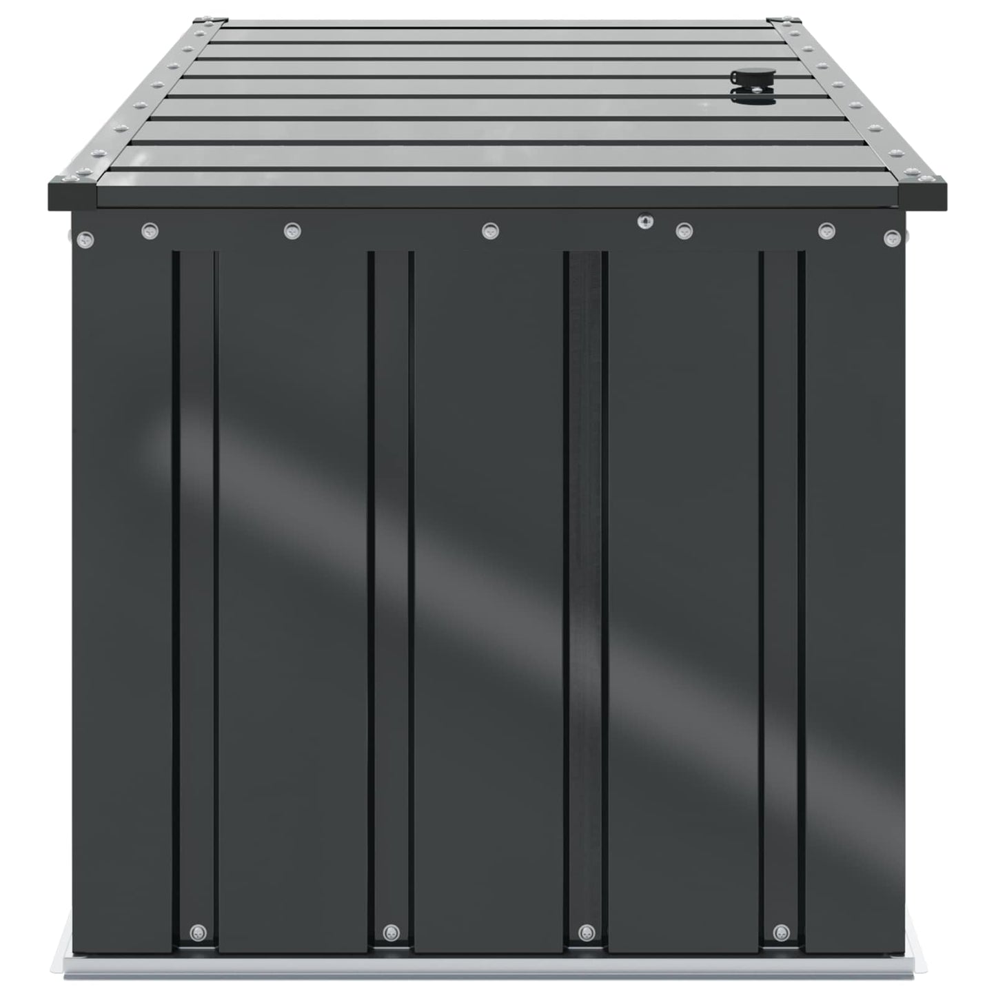 Garden Storage Box Black 101 x 56.5 x 50 cm Steel