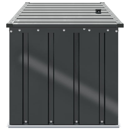 Garden Storage Box Black 101 x 56.5 x 50 cm Steel