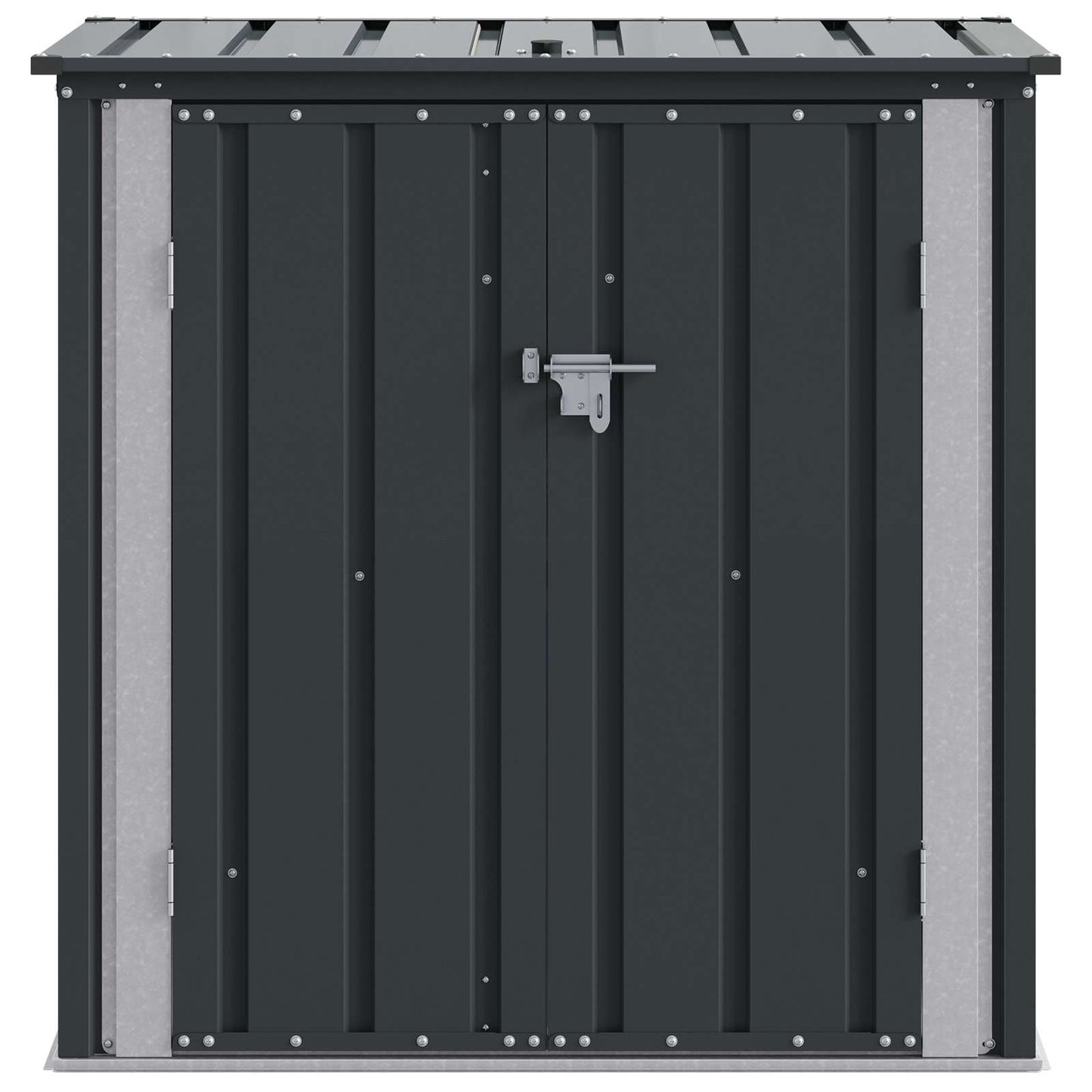Garden Storage Box Black 101.5 x 57 x 100.5 cm Steel