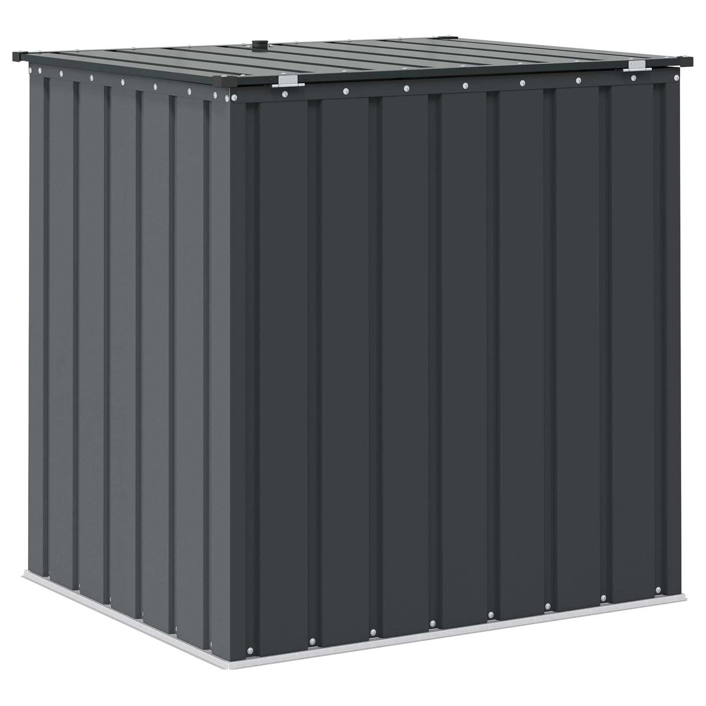 Garden Storage Box Black 101.5 x 82 x 100 cm Steel