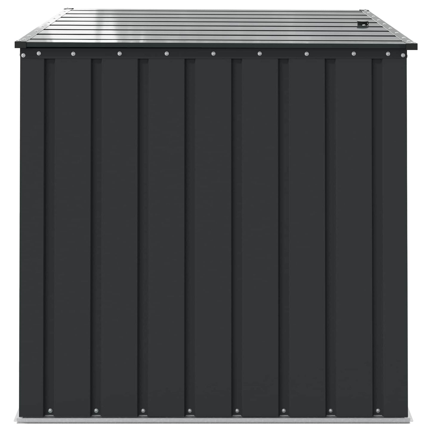 Garden Storage Box Black 101.5 x 107 x 100 cm Steel