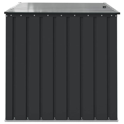 Garden Storage Box Black 101.5 x 107 x 100 cm Steel