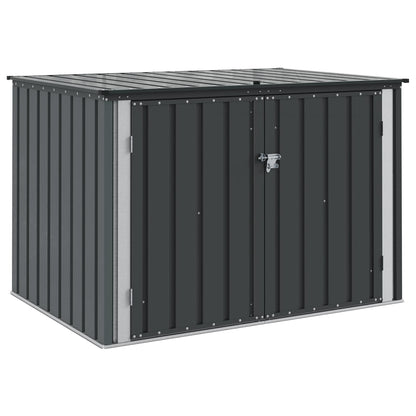Garden Storage Box Black 151.5 x 107 x 100 cm Steel