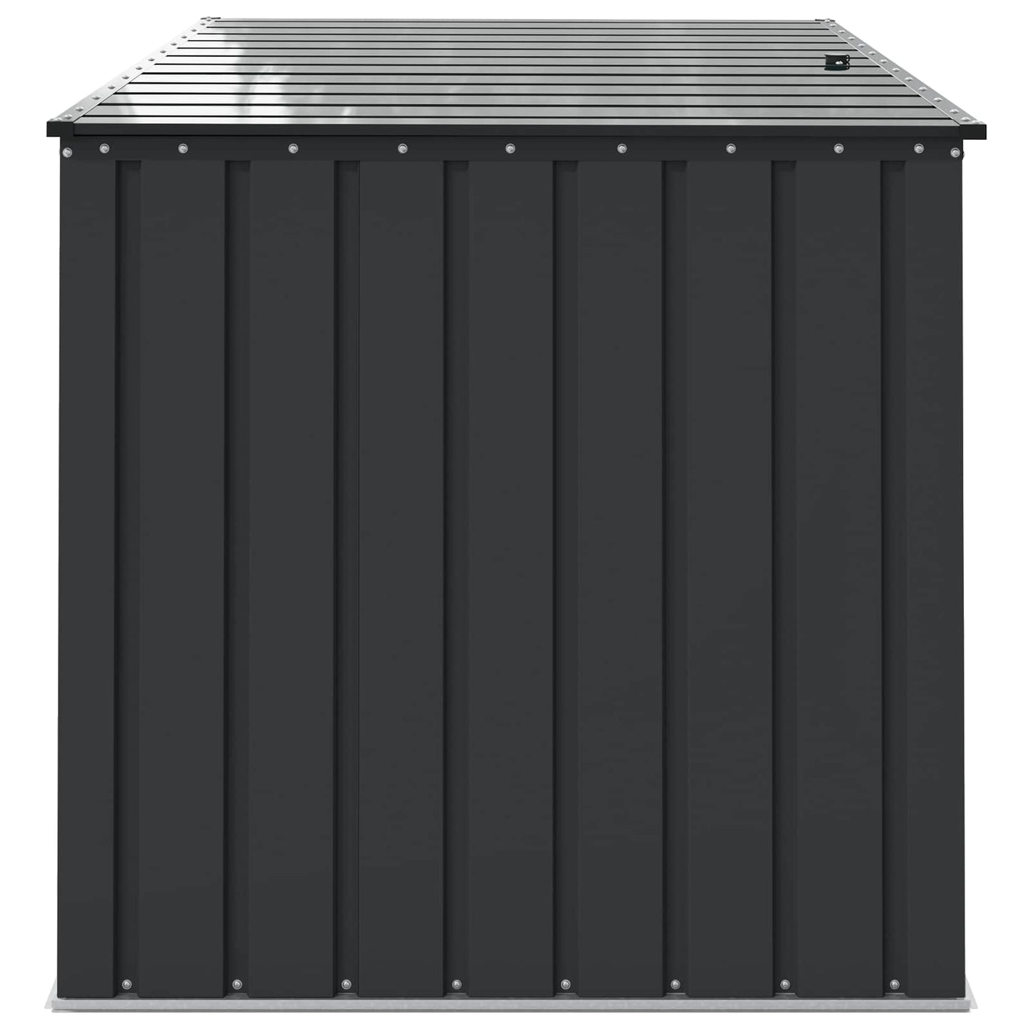 Garden Storage Box Black 151.5 x 107 x 100 cm Steel